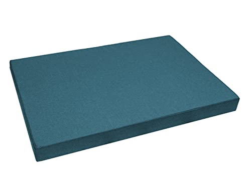 Garden Factory Bezug für Palettenkissen 120x80x10 Türkis (ohne Füllung) Palettenkissenbezug Wasserabweisend In&Outdoor Sitzkissenbezug Rückenkissenbezug