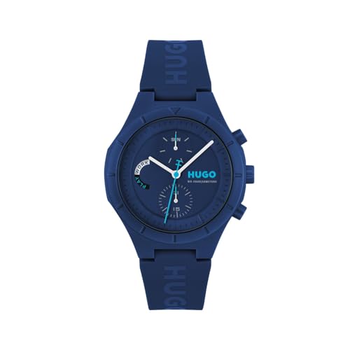 HUGO BOSS Reloj Hombre Analogico Cuarzo con Correa de Silicona 1530404