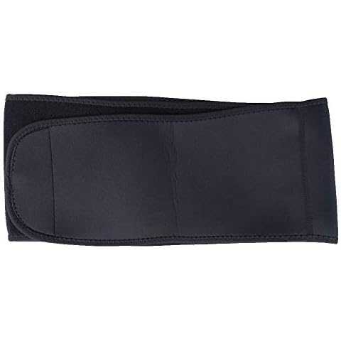 AGIA TEX Germany Motorrad-Nierengurt - elastischer Nierenwärmer aus Neopren L = 85-100 cm Bauchumfang Schwarz Cover