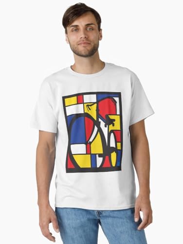 Mondrian Bicycle Art by SFDesignstudio Classic T-Shirt2