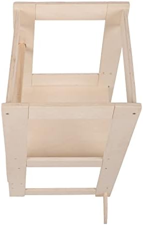 Selonis Wooden Kitchen Helper Safety Stand Learning Tower Plywood KH-100X, Natural