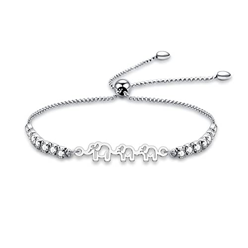 Elephant Necklace Elephant Mom Baby Necklace Elephants Jewelry Twin Mom Necklace Mother's Day Gift Elephant Lovers Gifts (Elephant Bracelet 2) #TOP2