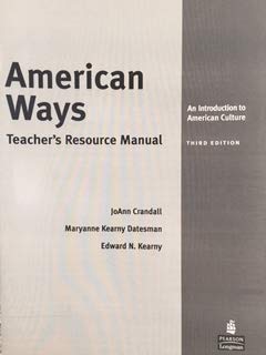Paperback American Ways An Introduction to American Culture Teacher's Manual Book