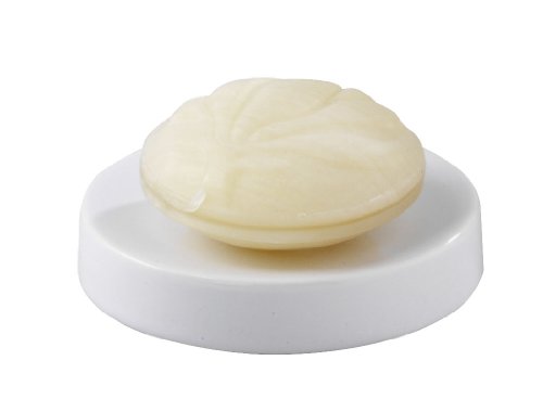 Wenko 17140100 Seifenablage Ariano - Keramik/Edelstahl rostfrei/satiniert, weiß