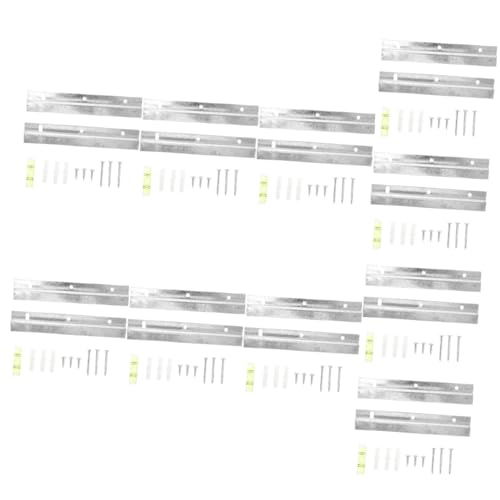 Image of OSALADI 10sets French Cleat Interlocking Picture Frame Hardware for Hanging Mirrors Artwork and Shelves Easy to Install Compact Design for Home and Gallery Use