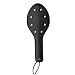Large Studded Faux Leather Paddles, 11.9inch Total Length, Black