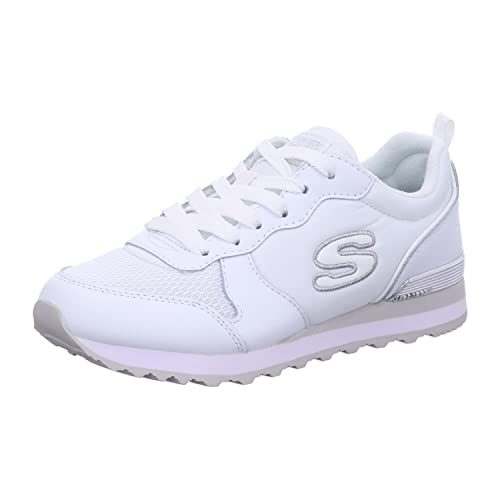 Skechers Retros-OG 85-goldn Gurl, Cordones Deportivos Mujer, WSL Blanco, 42 EU