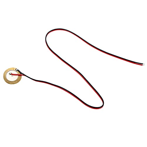 ERINGOGO 12pcs Guitar Pickup Buzzer Tuner Guitar Microphone Sounder Sensor Trigger Pickup Transducer Trigger Buzzer Drum Transducer Buzzer Ceramic Wafer Plate Metal