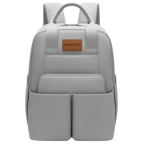 Mochila Bolsa Maternidade Impermeável Multifuncional Espaçosa para a Mamãe e o Bebê com Bolsos para Mamadeira Alças para Carrinho de Bebê e Porta Lenço Umedecido - CODATECH (CINZA)