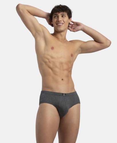 Image of Jockey 8035 Men Super Combed Cotton Solid Brief with Ultrasoft Concealed Waistband