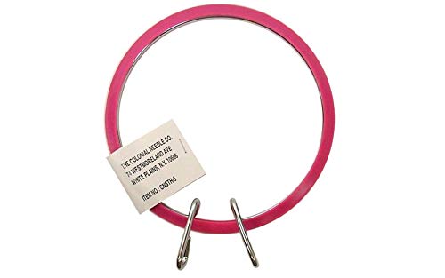 Cercle à broder Colonial Ndl Spring Tension Hoop 5" en plastique
