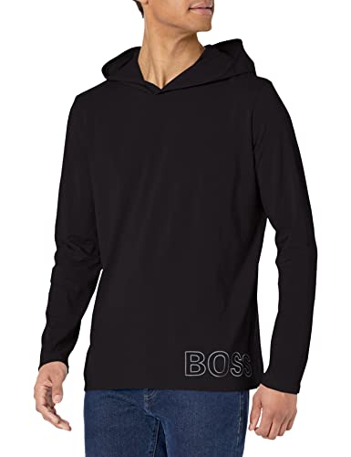 BOSS Men s Identity Long Sleeve Lounge T-Shirt, Black, L