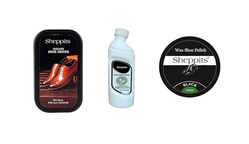 Sheppits Combo of Premium Shoe Shiner, Shoe Cleaner & Wax Black Shoe Polish (B0CJV7G83P) Amazon Price History, Amazon Price Tracker
