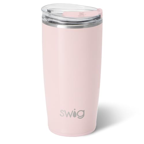 Swig Life 22oz Insulated Tumbler with Lid, Shimmer Ballet