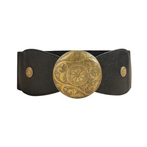 Waist Belt Floral for Club Belt Stretchy Vintage Belt Hot Girl Outfit Waist Chain Unique Buckle Belt