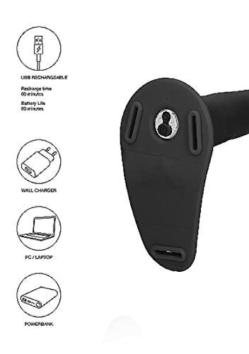 Strap-on vibrant Shots Ouch avec double stimulation ajustable en silicone