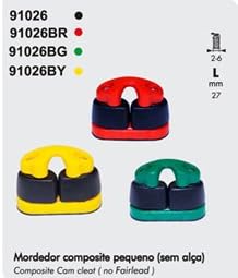 Miniatura 2 de Nautos # 91026BG - Pequeño Compuesto Cam Cleat - Base Verde - con Fairlead Incluido