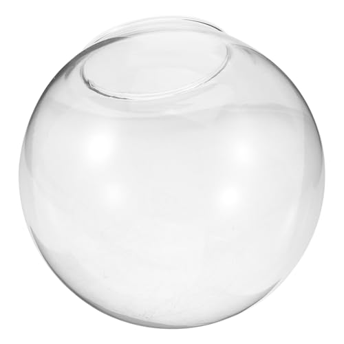 TOBBOMEY Paralume in Vetro Ambrato a Forma per Lampada a Sospensione, Paralume di Ricambio Decorativo Semisferico Grande per Lampadario e Lampada da Soffitto