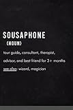  Sousaphone Definition: Sousaphone hobby - Funny Lined Notebook Gift Idea for Women, Girls, Boys, Coworkers, Friends, & Family and Holiday Season