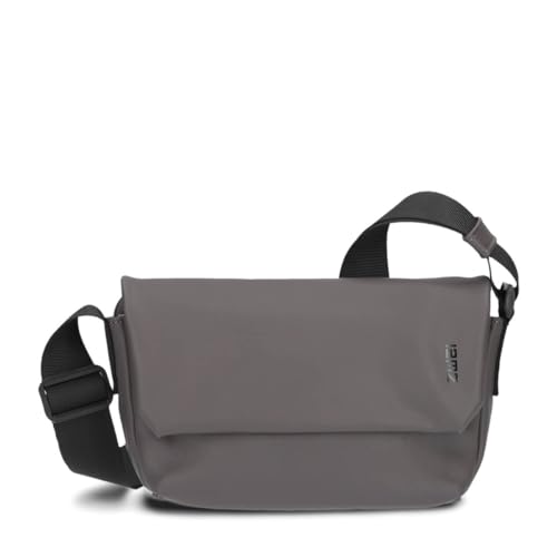 Zwei Unisex Umhängetasche Cargo CA40 kleine wasserfeste Tasche 1 Liter aus leichtem Hydroflex, Schlüsselband, verstellbarer Gurt, sportliche Crossbody-Bag für Damen Herren & Teenager (stone)