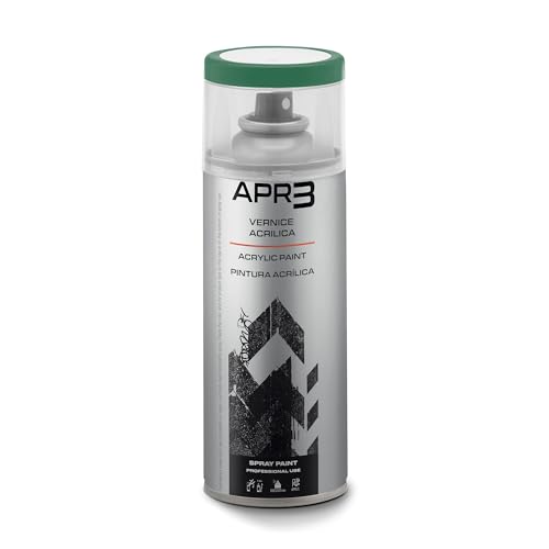 APR3 - S4006016 Vernis peinture Acrylique Multi-Usage, Couleur Vert Turquoise RAL 6016, Aérosol En Fer-Blanc Recyclable de 400 ml