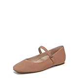 Vionic Women's Alameda Mary Jane Flat Mocha Mousse Suede 12 M