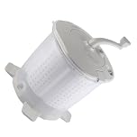 OVAQUIXI Manual Hand Crank Washing Machine, ABS Non Electric Compact Laundry Solution, 1200rpm Spin Dryer for Camping and Apartments