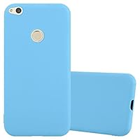 Cadorabo Custodia per Huawei P9 in CANDY BLU SCURO - Morbida Cover