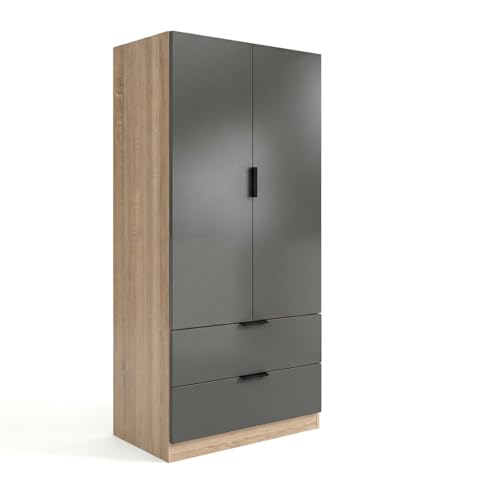 Duehome   Armario de 2 Puertas y 2 cajones
