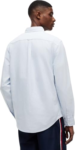 Tommy Jeans Herren Hemd Langarm Oxford Regular Fit, Blau (Sweet Blue), L – Ansicht 3