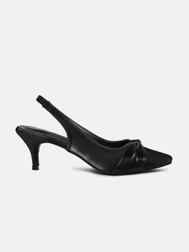 Image of Marc Loire Women Slip on Embellished Pointed Toe Kitten Heel Pumps for Party & Formal Wear