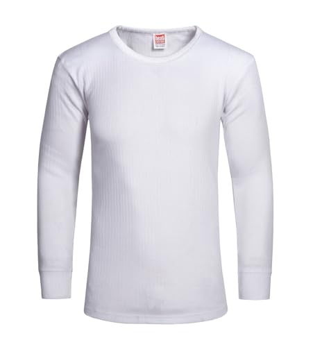 ITRAT® Mens Thermal Underwear Vests Long Sleeve Tops, Thermal T-Shirt Warm Underlayer Winter Thermals Base Layer Clothing Men Vest Top Size S-XXL