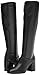 Franco Sarto Womens Tribute Knee High Heeled Boot Black Leather 9 W