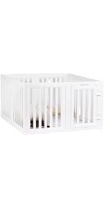 【M-PETS】クリアサークル Amazon | M-PETS ペットサークル 犬 サークル 室内 ドア付き 滑り止め