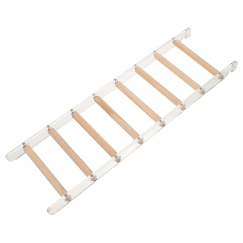 COLLBATH Parrot Toys Large Birds Parakeet Climbing Ladder Wooden Step Ladder Toy Parrot Cage Accessory Bright Design