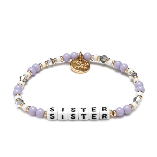 Little Words Project Pulsera de cuentas hecha a mano y de diseño único, L/XL, Piedra, No es una piedra preciosa