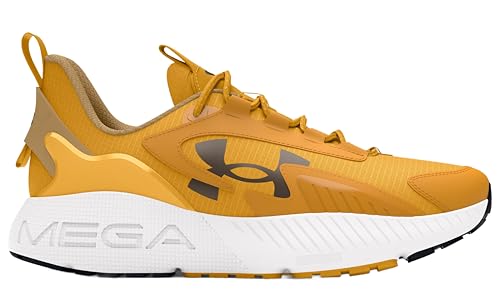 Under Armour Men's UA HOVR Mega 2 MVMNT Sportstyle Shoes Athletic Sneakers (Golden Yellow/Camel/Gridiron Brown/700, US Footwear Size System, Adult, Men, Numeric, Medium, 12)