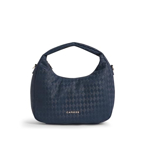 Image of Caprese Maddy Medium Hobo Bag for Women with Adjustable & Detachable Strap | Stylish Textured Handbag for Everyday Use | Perfect for Casual Outings, Work, Travel, and Special Events