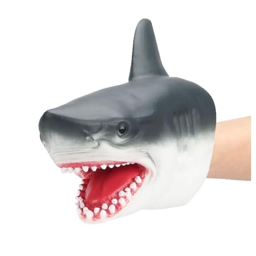 Grandeero Hand Shark Puppet Rubber Puppet Gift