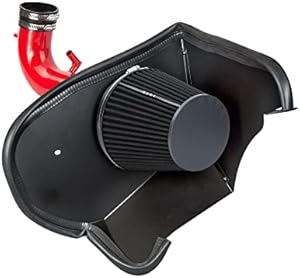 Velocity Concepts Ares RED For 2016-2021 Camaro 3.6L V6 Heat Shield Cold Air Intake Kit +Filter