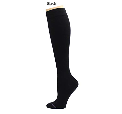 Image of REXX 3 Pairs Women's Knee-high Therapeutic Graduated Anti-Fatigue 8-15mmHg Combed Cotton Compression Socks