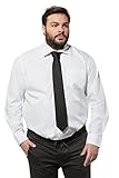  JP 1880 Herren große Größen Übergrößen Menswear L-8XL Hemd, Business, Variokragen, bis 8XL, Comfort Fit schneeweiß 5XL 703633200-5XL