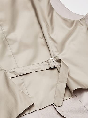 Chaleco Perry Ellis de espiga beige soluciona ajuste cómodo hombre 5X 3
