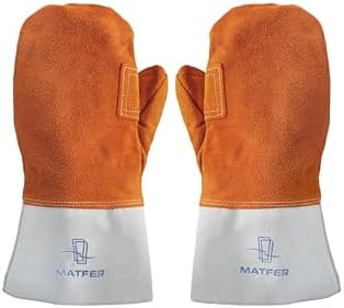 Matfer W735 Baker Mitts,Brown,Total length 420mm (glove end 220mm)