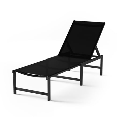 WOAJNQO Aluminum Patio Chaise Lounge