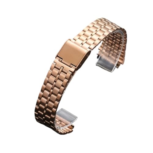 [SLFJEYTX] 18mm ���^�X�N�G�A�X�e�����X�X�`�[���r���v�o���h F-91W �X�g���b�v AE1200 AE1300 AQ230 F105 F108 A158W A168 �x���g�p 1��(Rose Gold)