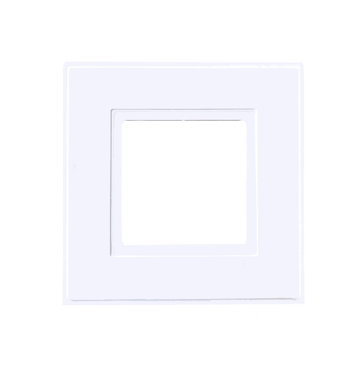 Useful Store® White Single Light Switch Faceplate or Electrical Plug Socket Finger Plates Surround Wall Hygiene Protector Cover (6)