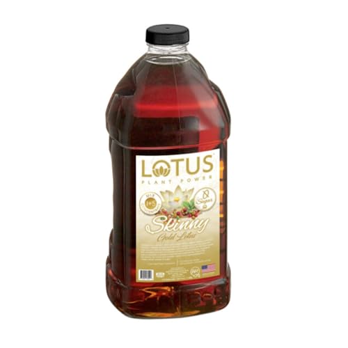Skinny Gold Lotus Plant Power® Zero Sugar Energy Drink | Natural Caffeine & Pp7™ Formula | Plant-Based Organic Ingredients | Keto-Friendly, Zero Net Carbs | 1:5 Mix Makes 64 6Oz Beverages