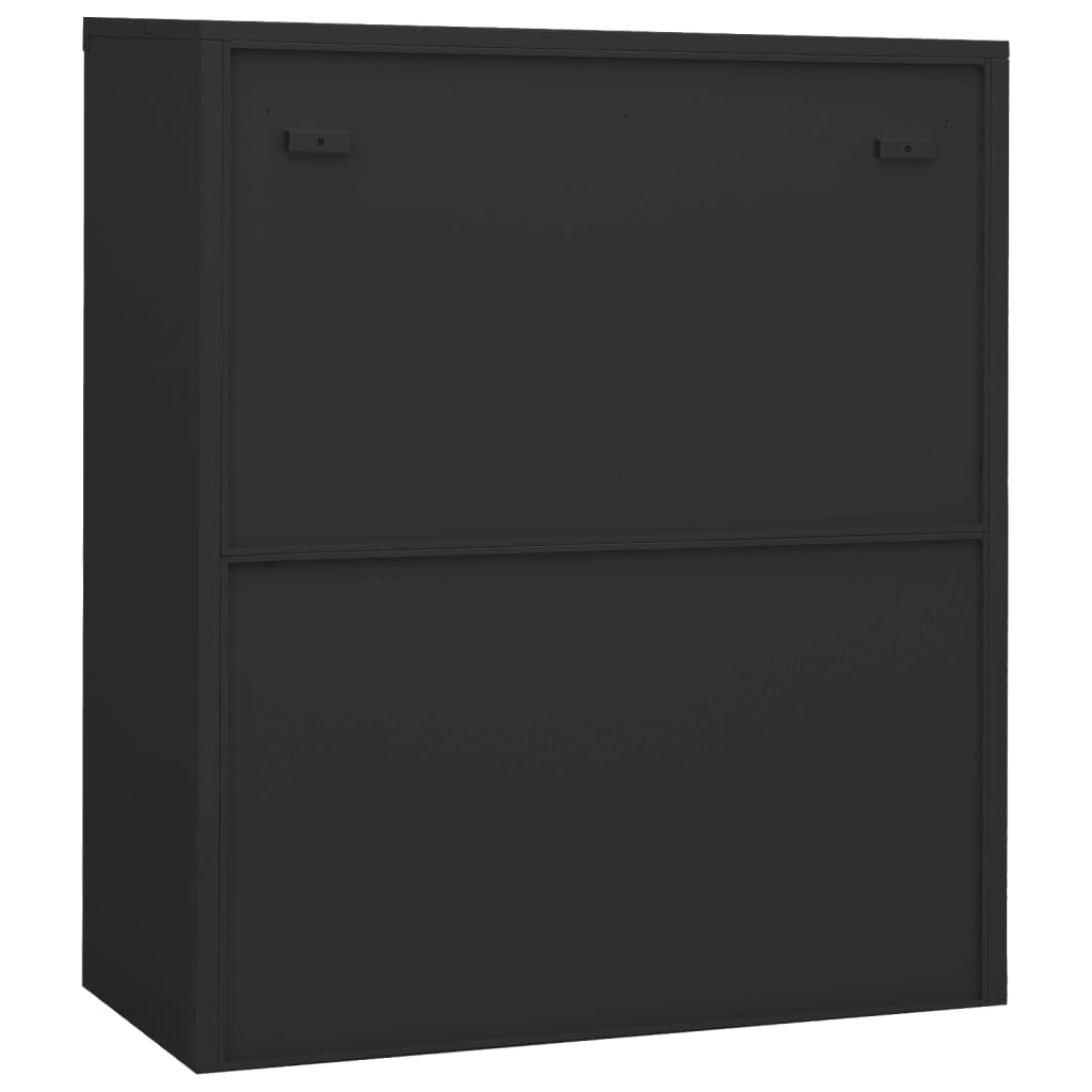 Portaoggetti Armadietti e stipi Mobiletto Multiuso Armadietto Autoportante Armadio Ufficio con Fioriera Antracite 90x40x128 cm in Acciaio per ufficio, armadietti in soggiorno, camera da letto e scuola