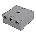 Aexit 1/2BSP 4 Transmission Threaded Holes 2 Gang Electrical Junction Outlet Box Enclosure Case
